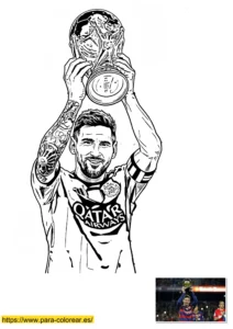 messi dibujo