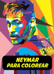 neymar para colorear