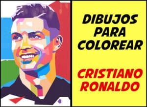 dibujos de futbol para colorear : cristiano ronaldo para imprimir
