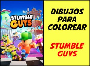 dibujos videojuegos : stumble guys para colorear