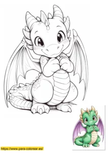dragon colorear