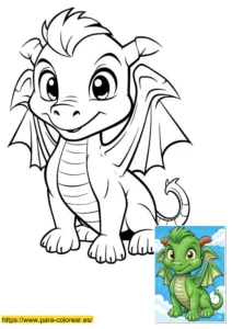 dragon colorear