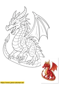 dragon dibujo facil