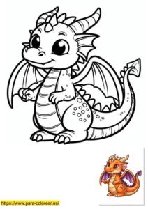 dragona para colorear