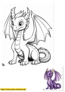 dragona para colorear