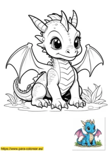dragones para colorear​