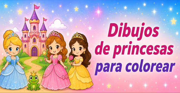 Dibujos de princesas para colorear