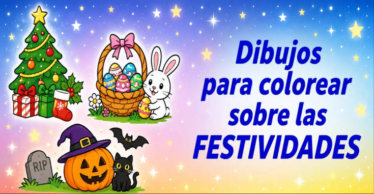 dibujos para colorear de todas las épocas del año